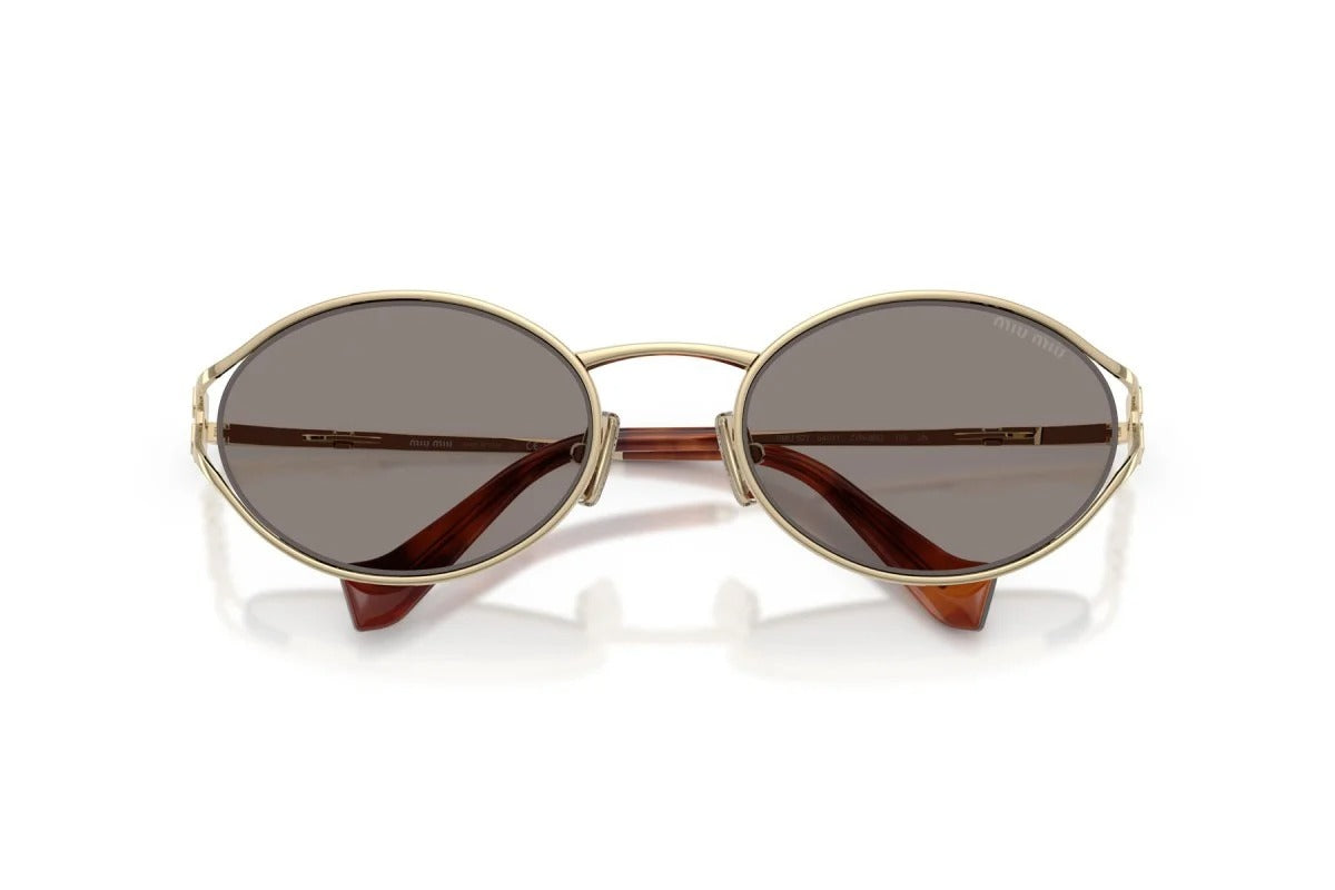 Miu Miu Sunglasses MU 52YS ZVN80Q 54mm Pale Gold / Dark Grey Lens