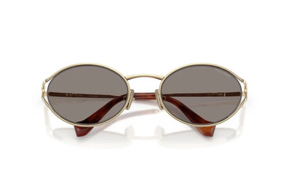 Miu Miu Sunglasses MU 52YS ZVN80Q 54mm Pale Gold / Dark Grey Lens