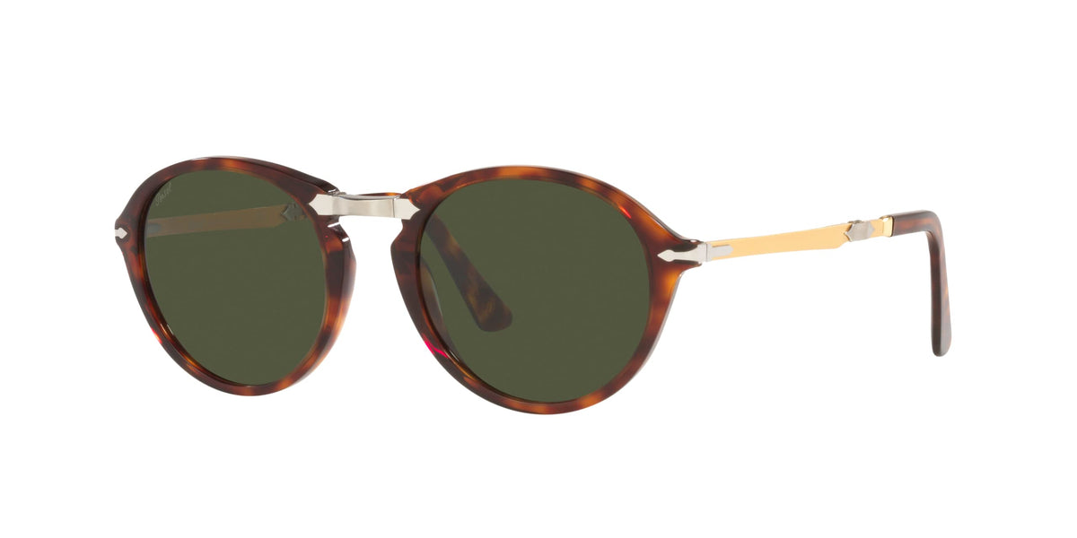 Persol Folding Sunglasses PO3274S 24/31 50mm Havana / Green Lens