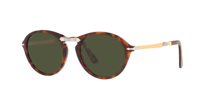 Persol Folding Sunglasses PO3274S 24/31 50mm Havana / Green Lens