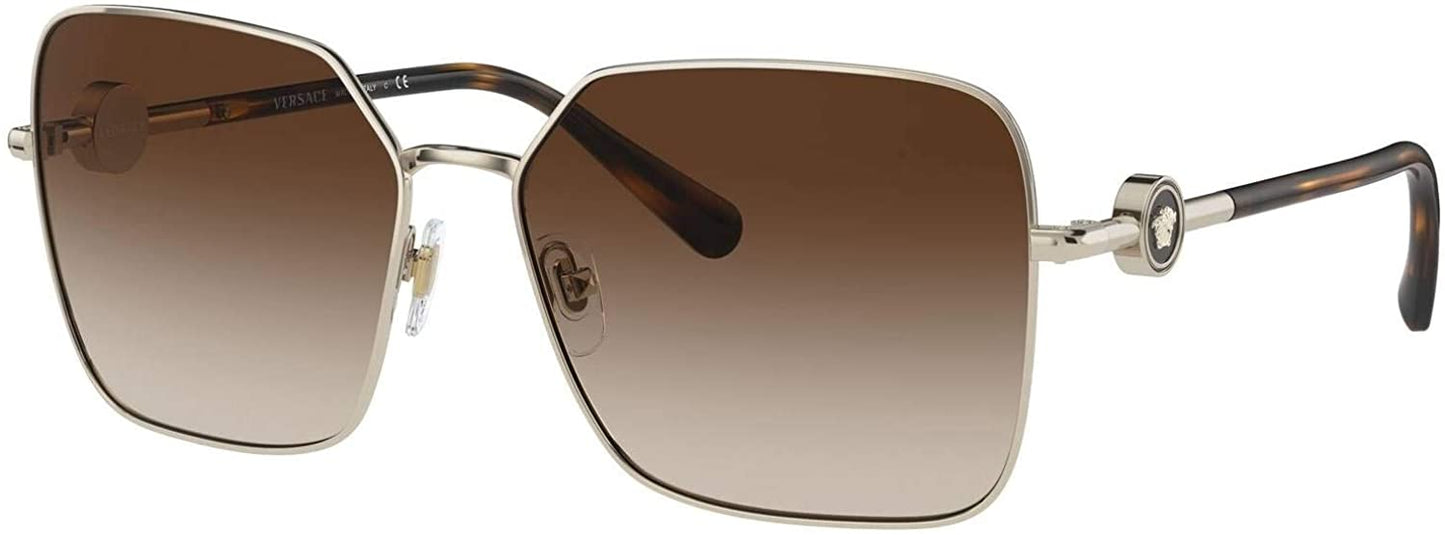 Versace Sunglasses VE2227 125213 59mm Pale Gold / Brown Gradient Lens