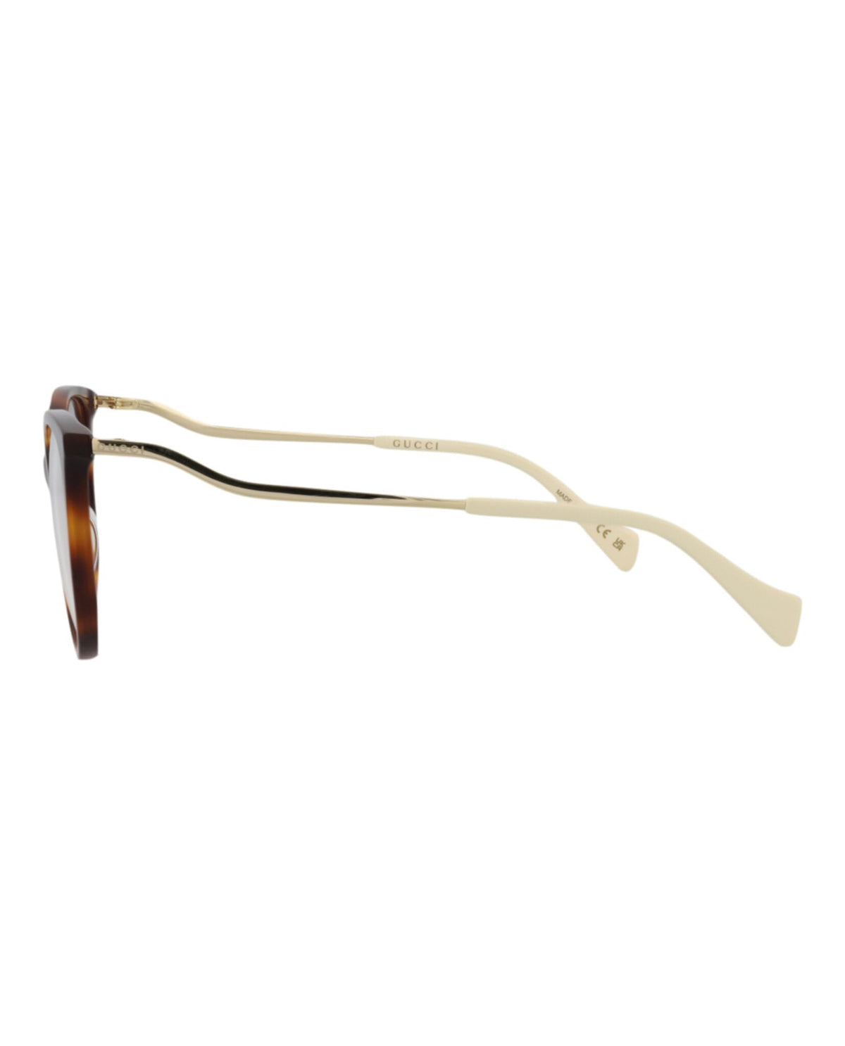 Gucci Eyeglasses GG1007O 004 53mm Havana / Demo Lens