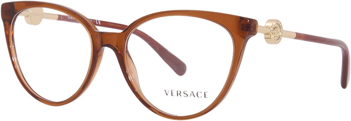 Versace Eyeglasses VE3298B 5324 55mm Transparent Brown / Demo Lens