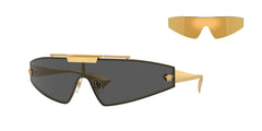 Versace Sunglasses VE2265 100287 Gold / Dark Grey & Mirror Gold Lens
