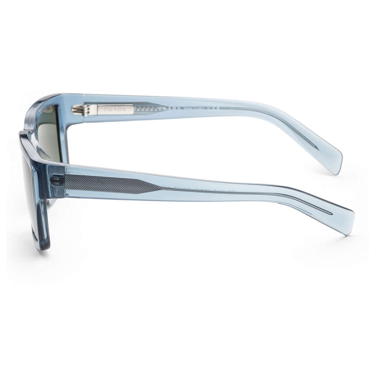 Prada Sunglasses PR10YSF 01X1I0 56mm Astral Crystal / Dark Green Lens