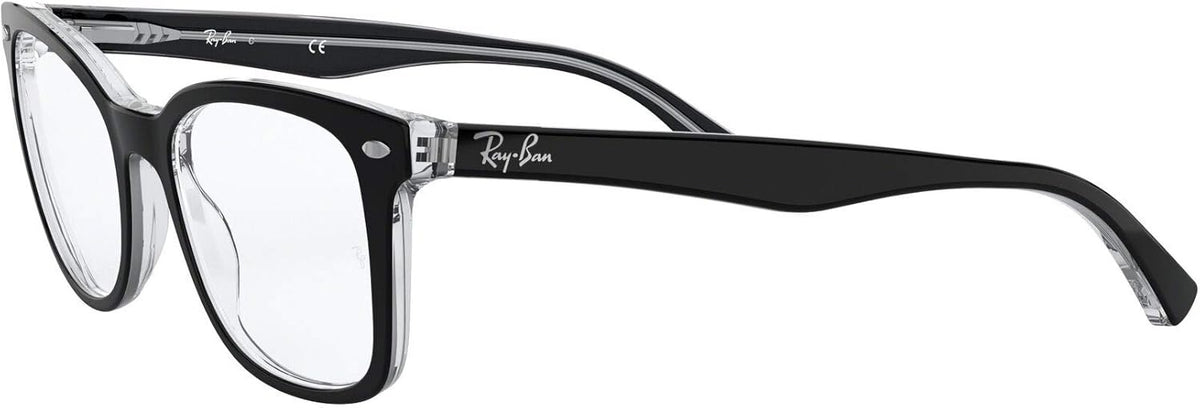 Ray-Ban RX5285 2034 Eyeglasses 53mm Black On Transparent / Clear Demo Lens