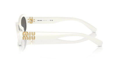 MIU MIU MU06ZS 14255S0 Sunglasses 50mm White / Dark Grey Lens