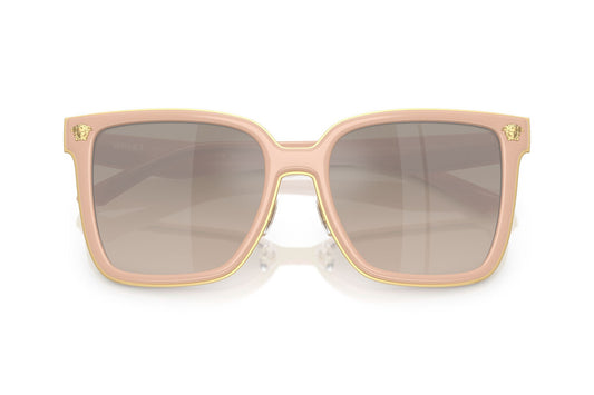 Versace Sunglasses VE2278D 54946I 58mm Nude / Brown Gradient Grey Mirror Silver