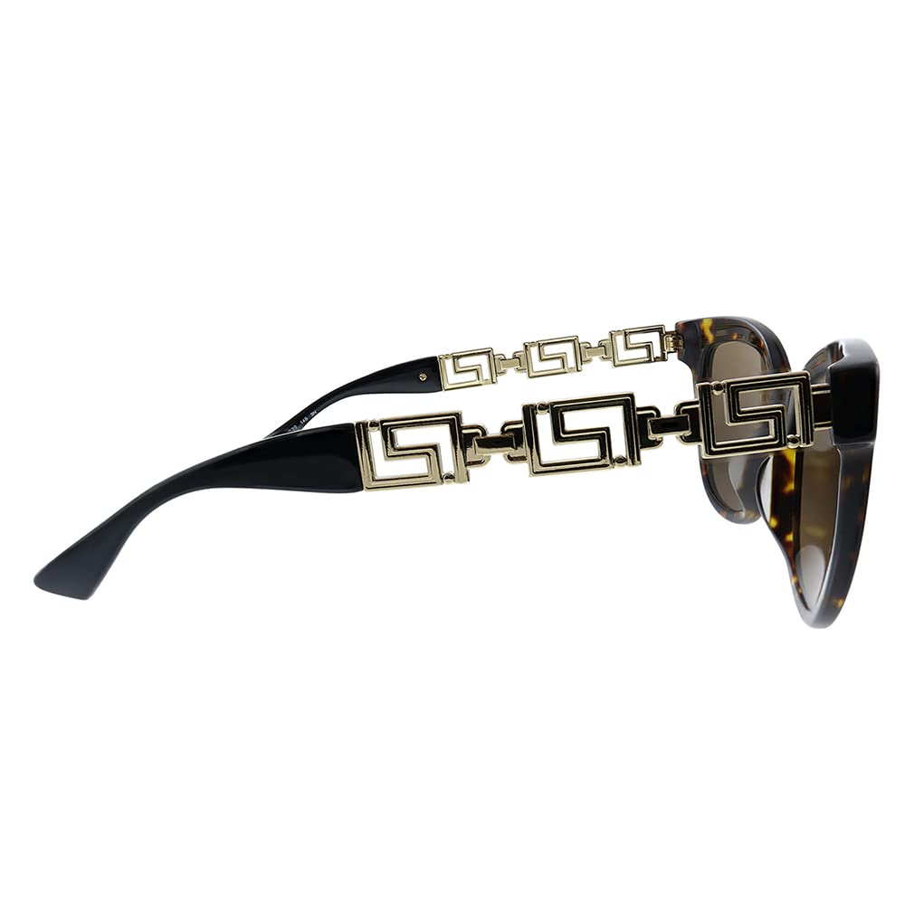 Versace Sunglasses VE4394F 10887 54mm Havana / Dark Brown Lens