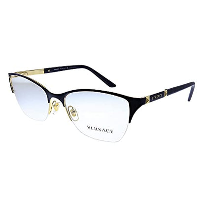 Versace VE 1218 1345 Violet Gold Metal Semi-Rimless Eyeglasses 53mm