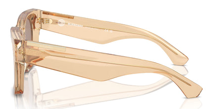 Burberry BE4424 40635A Sunglasses 52mm Transparent Brown/Light Brown Mirror Gold