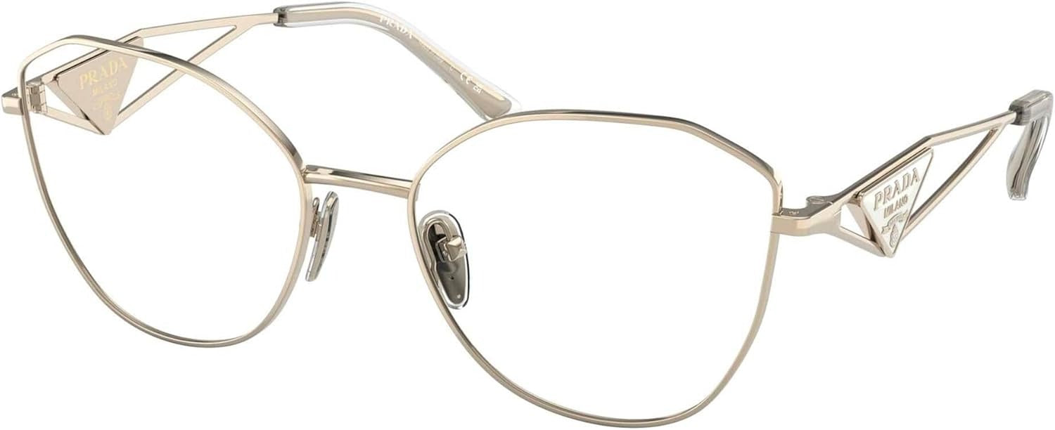 Prada Eyeglasses PR 52ZV ZVN 1O1 53mm Pale Gold / Demo Lens