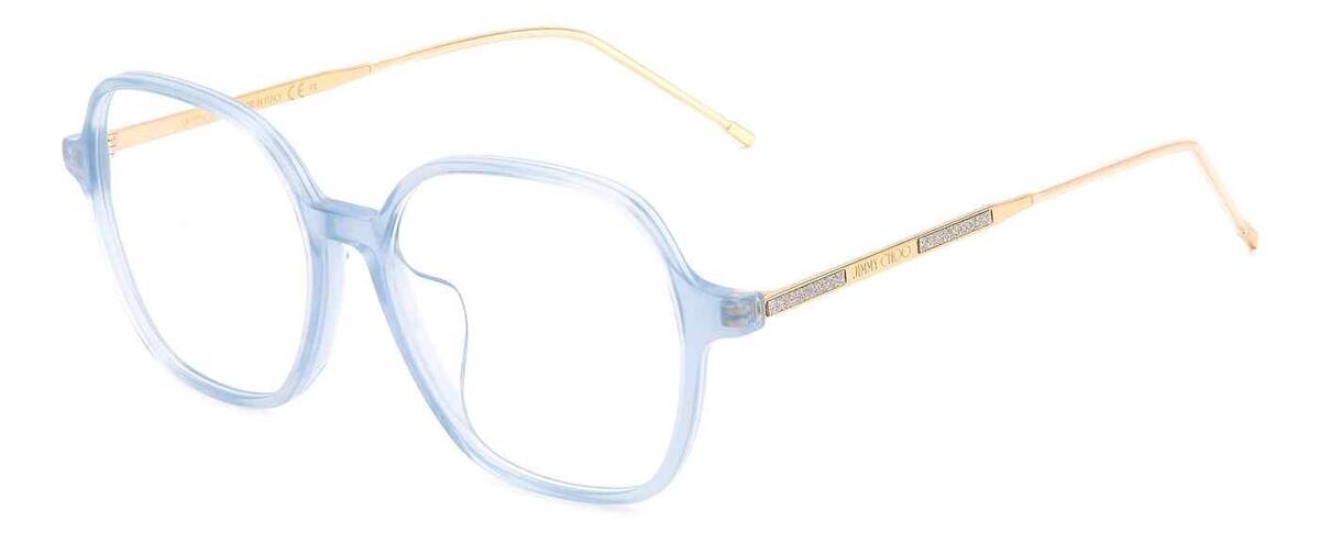 Jimmy Choo Eyeglasses JC367F 0MVU 52mm Light Grey / Demo Lens