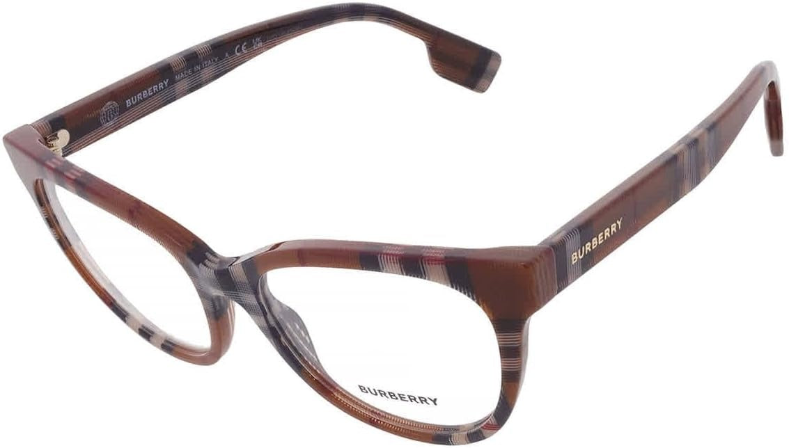 Burberry Evelyn Eyeglasses BE2375 3966 53mm Check Brown / Demo Lens