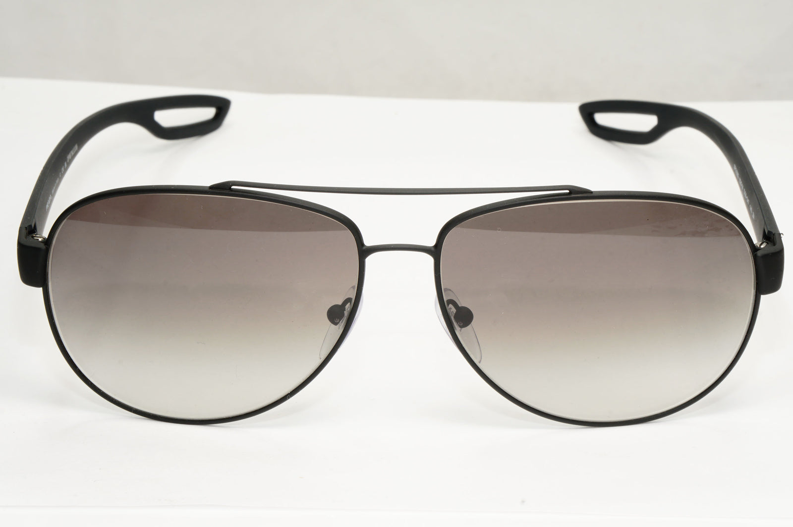 Prada Sport Sunglasses PS55QS DG00A7 mm Matte Black / Light Grey Gradient Lens