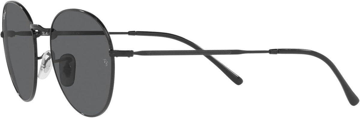 Ray-Ban RB3582 002/B1 DAVID Sunglasses 53mm Black / Dark Grey Solid Lens