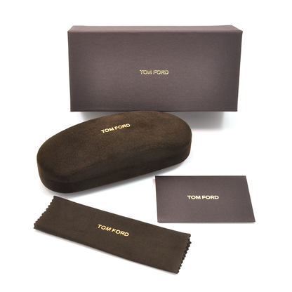 Tom Ford Miles FT1300 90E Rectangle Sunglasses 53mm Dark Blue / Red Lens