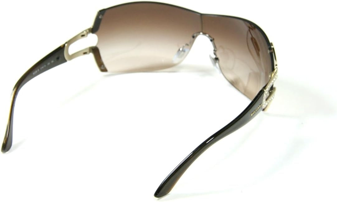 Bvlgari VINTAGE Sunglasses BV6038B 27813 35mm Pale Gold / Brown Gradient Lens