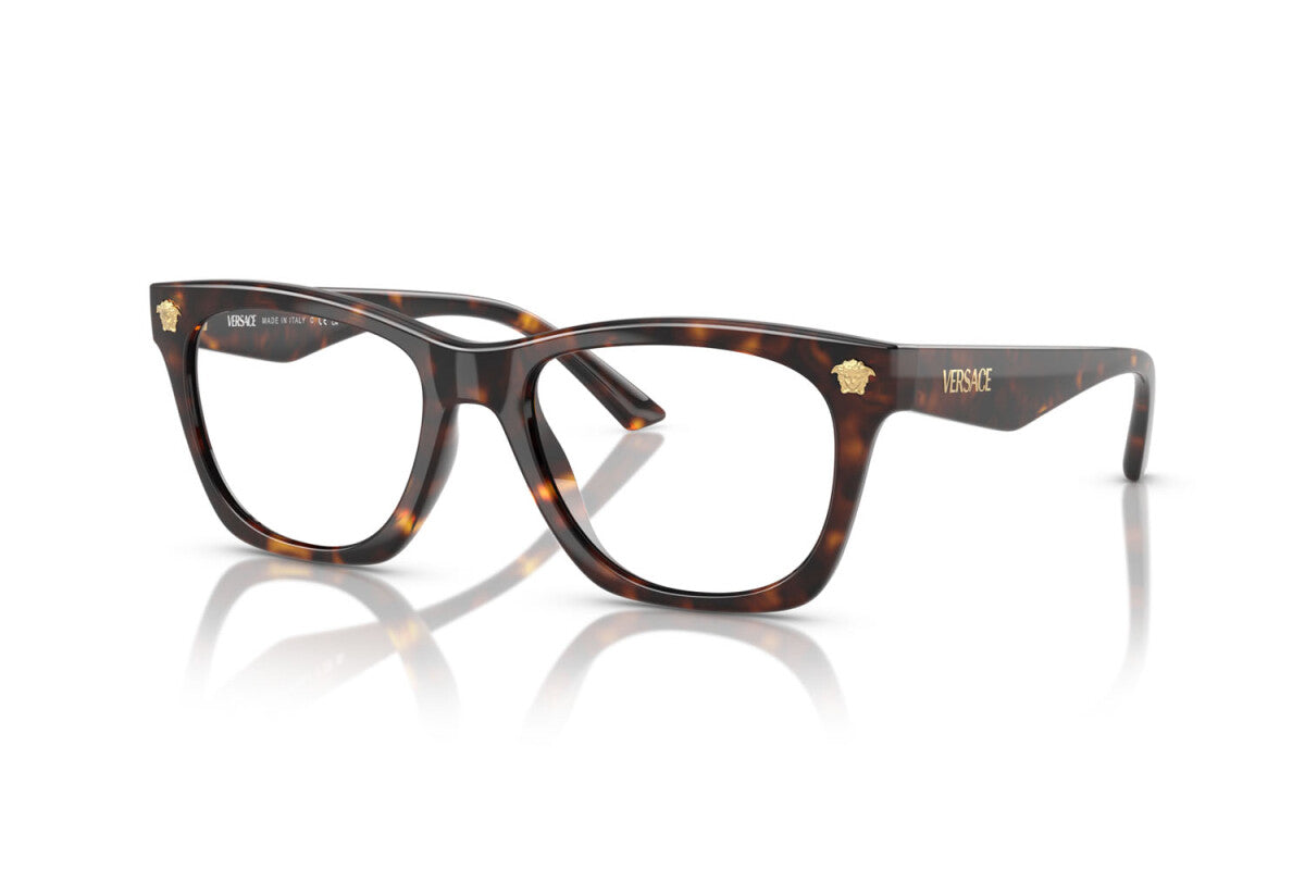 Versace Eyeglasses VE3363U 108 52mm Havana / Demo Lens