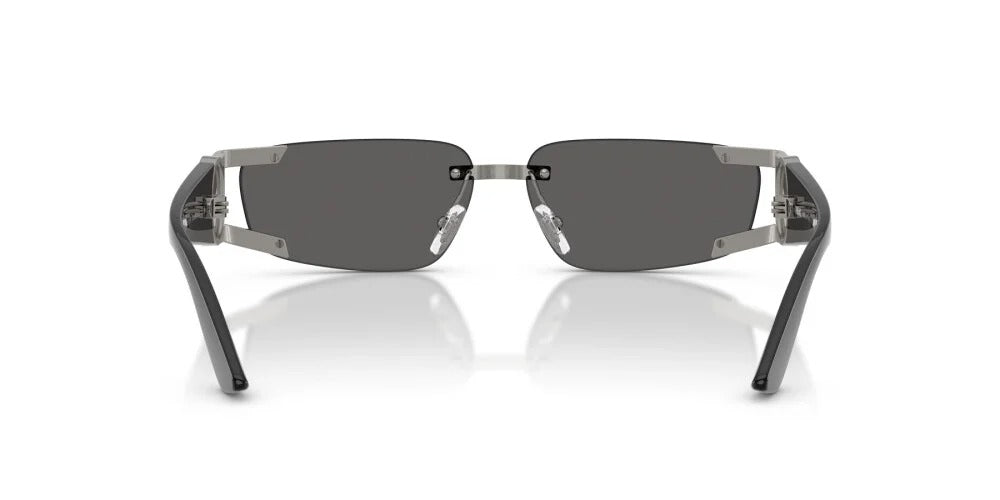 Versace VE2291 10006G Sunglasses 59mm Gunmetal / Dark Grey Mirror Silver Lens