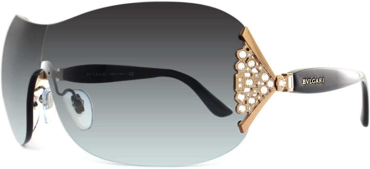 Bvlgari BV6061B 376/8G Sunglasses Black / Grey Gradient Lens