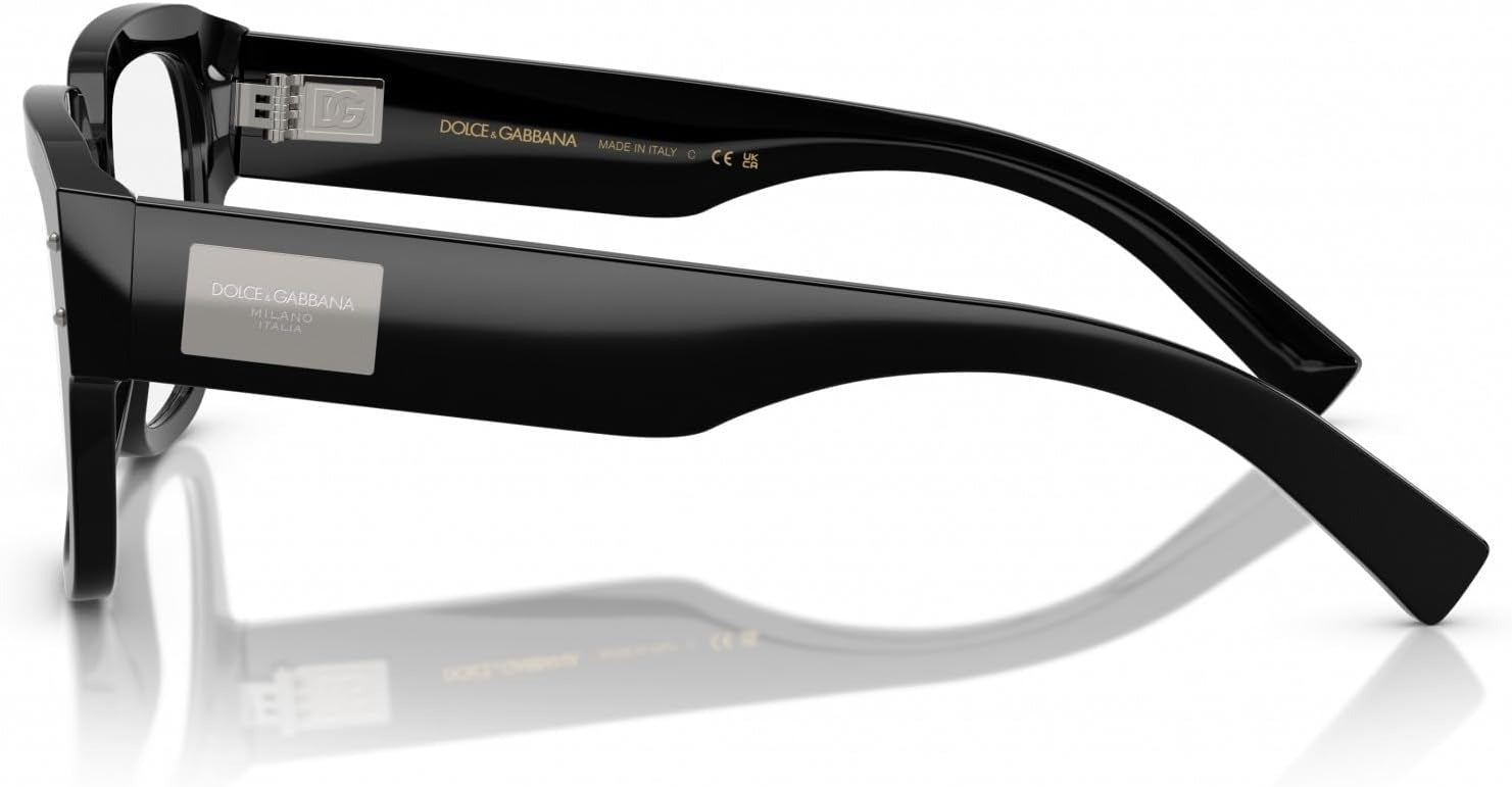 Dolce & Gabbana DG3405 501 Eyeglasses 54mm Black / Clear Demo Lens