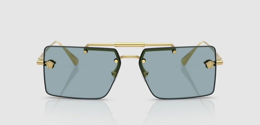 Versace Sunglasses VE2245 100280 60mm Gold / Blue Lens