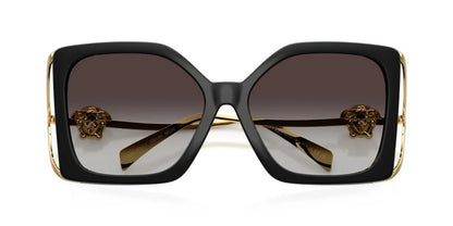 Versace Sunglasses VE4502U GB1/87 58mm Black / Light Grey Gradient Black Lens