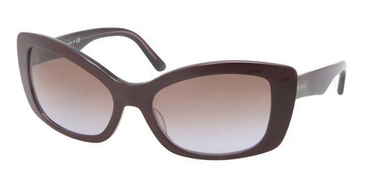 Prada Sunglasses PR03NS IAY6P1 57mm Dark Purple / Brown Lens