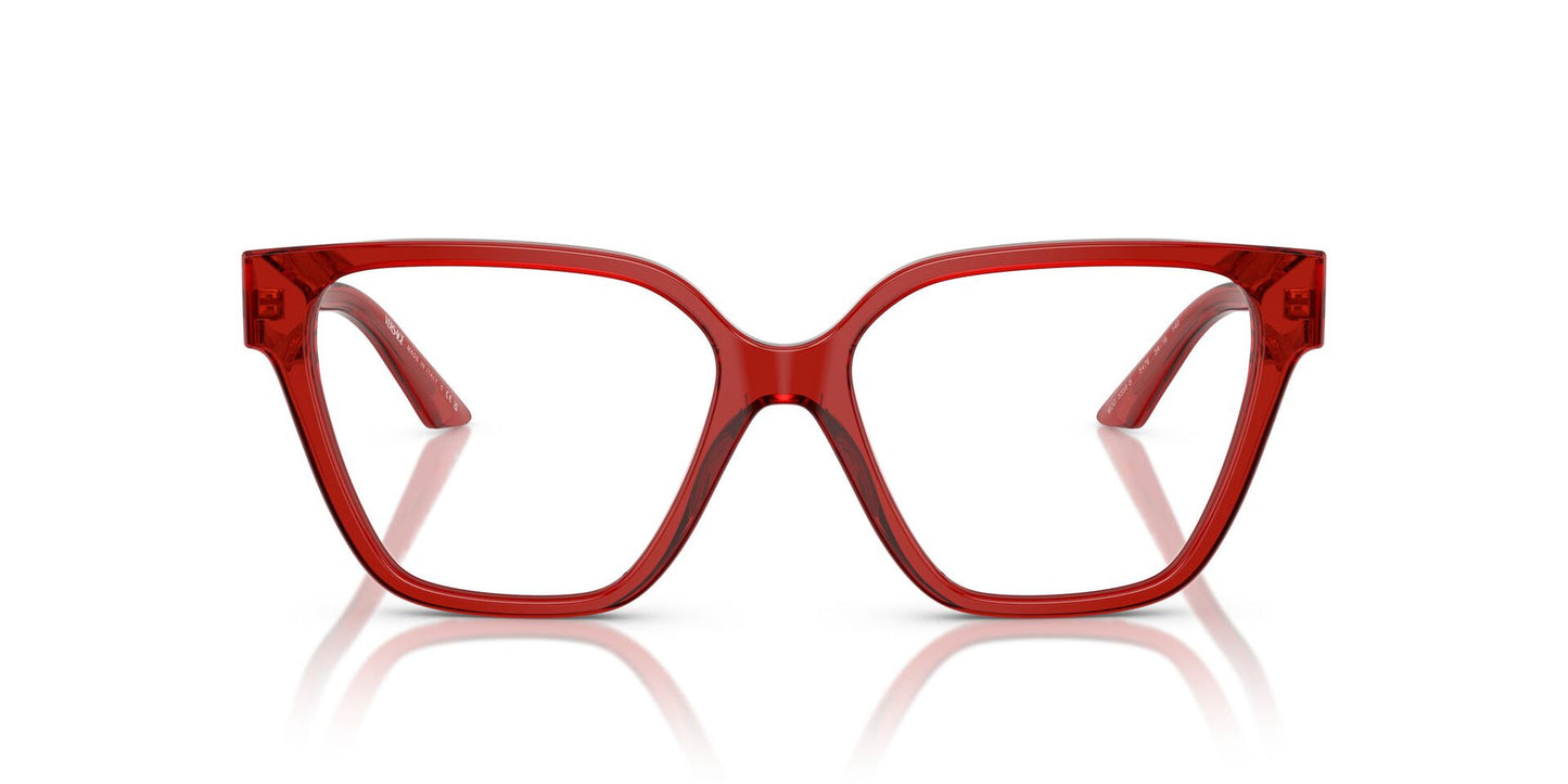 Versace Eyeglasses VE3358B 5476 54mm Transparent Red / Demo Lens
