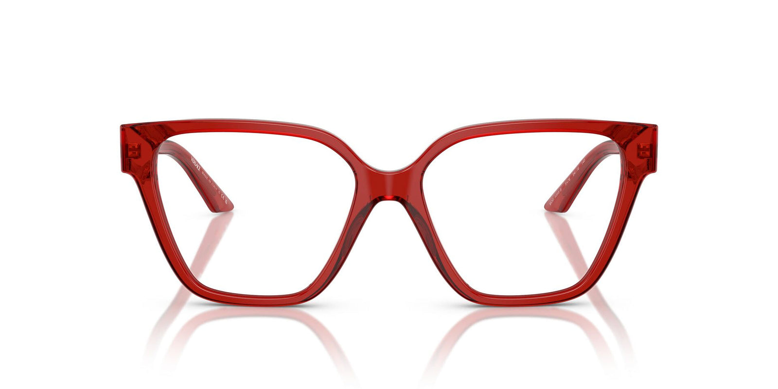 Versace Eyeglasses VE3358B 5476 54mm Transparent Red / Demo Lens