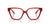 Versace Eyeglasses VE3358B 5476 54mm Transparent Red / Demo Lens