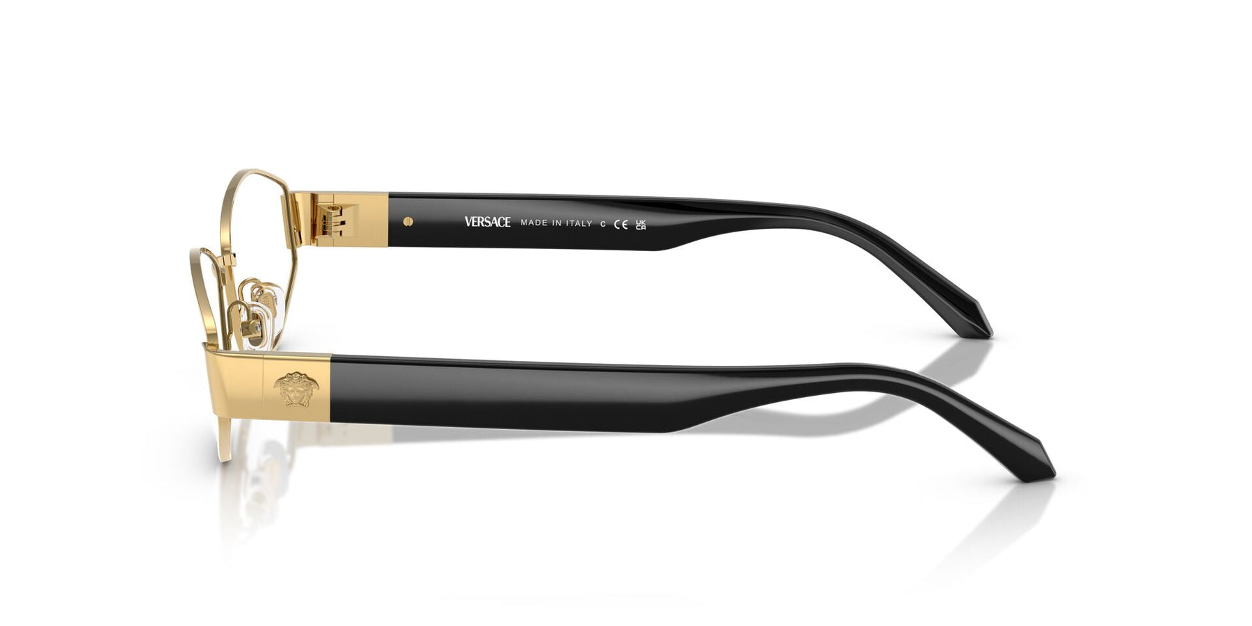 Versace Eyeglasses VE1298 1002 55mm Gold / Demo Lens