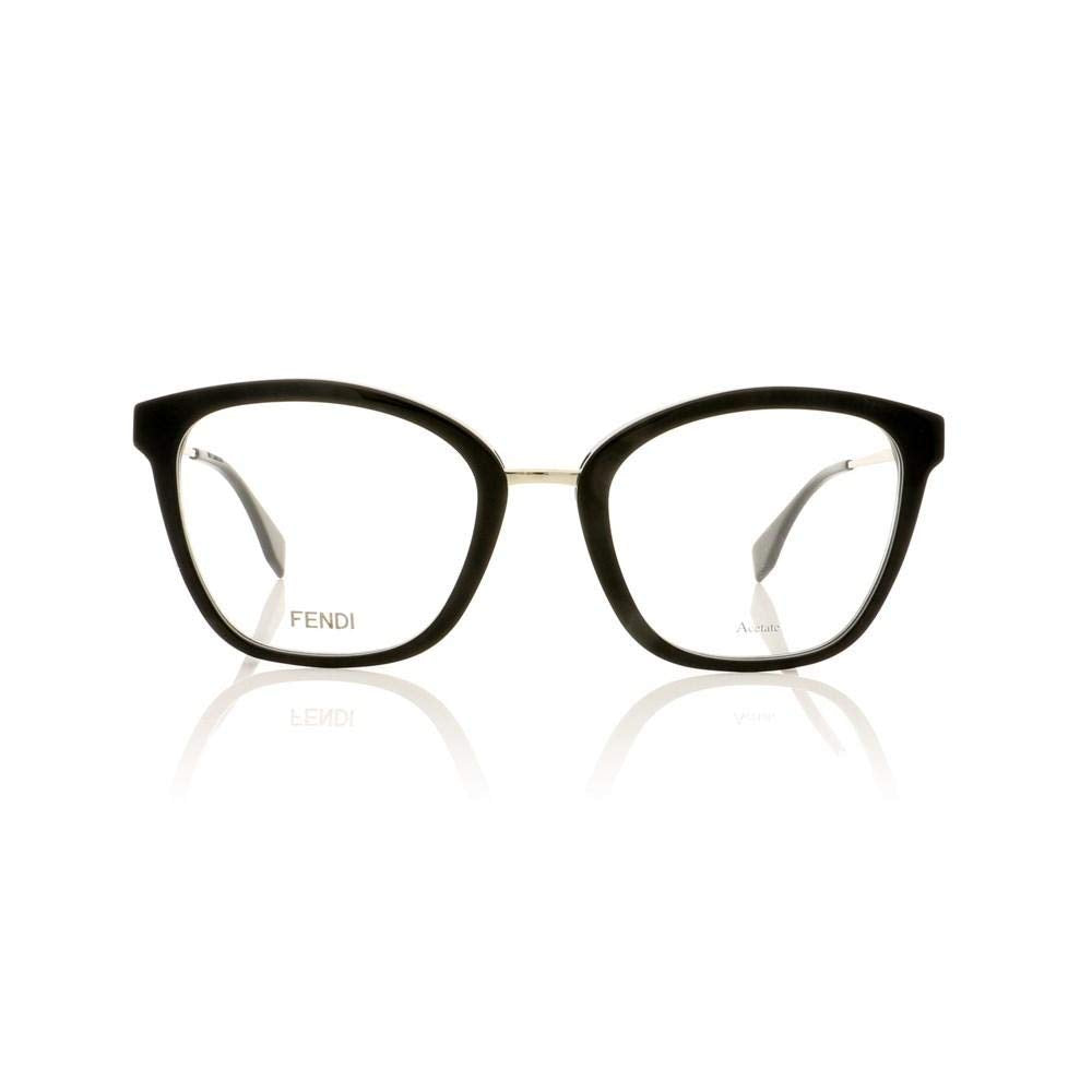 Fendi Eyeglasses FF0307 0807 50mm Black / Demo Lens