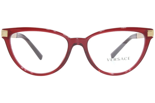 Versace Eyeglasses VE3271 388 54mm Transparent Red / Demo Lens