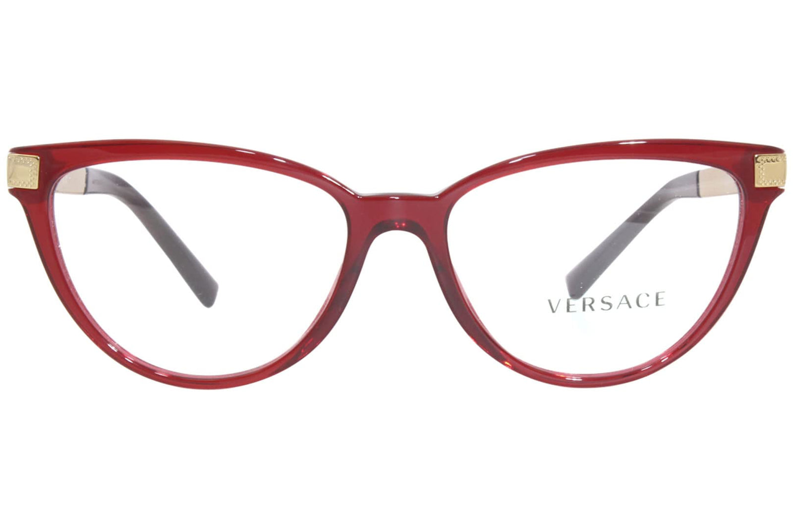 Versace Eyeglasses VE3271 388 54mm Transparent Red / Demo Lens