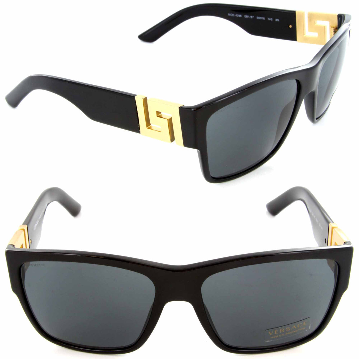 VERSACE Sunglasses VE 4296 GB1/87 Black / Grey Lens