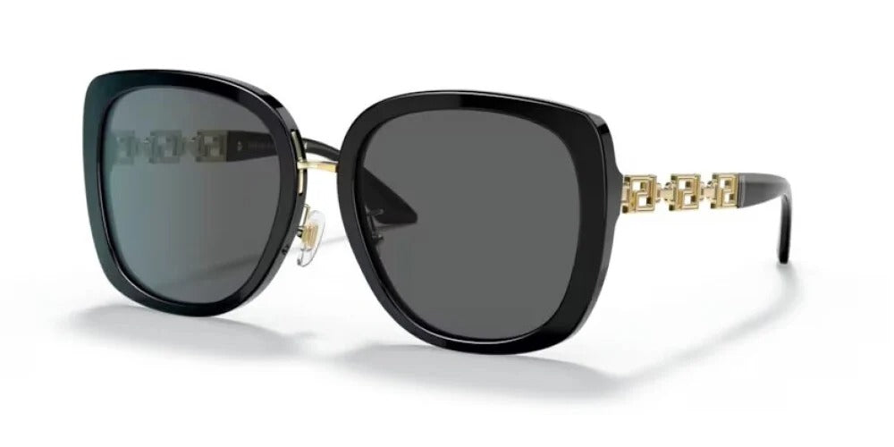 Versace VE4407D GB1/87 Sunglasses 56mm Black / Dark Grey Lens