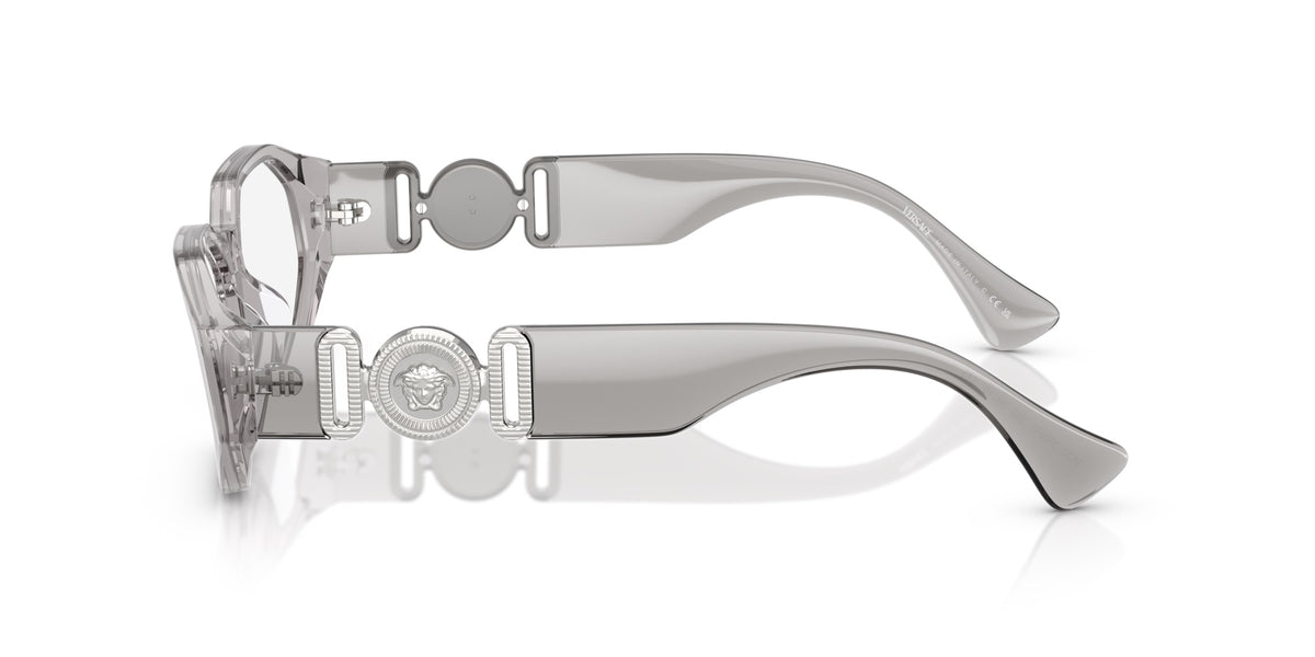 Versace Eyeglasses VE3320U 593 56mm Grey Transparent / Demo Lens