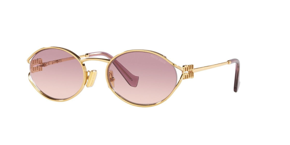 Miu Miu Sunglasses MU52YS 5AK06S 54mm Gold / Brown Gradient Violet Lens