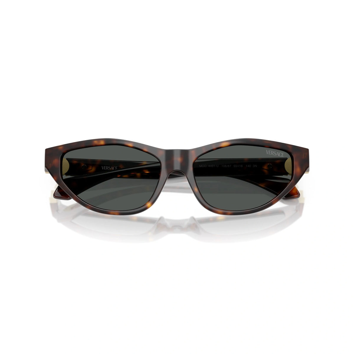 Versace Sunglasses VE4491U 108/87 55mm Havana / Dark Grey Lens