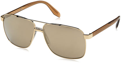 Versace VE 2174 1252/5A Sunglasses Pale Gold / Lt Brown Mirror Gold