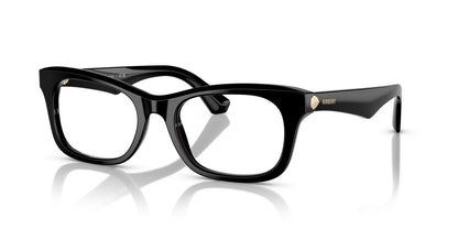 Burberry BE2422 3001 Eyeglasses 52mm Black / Clear Demo Lens