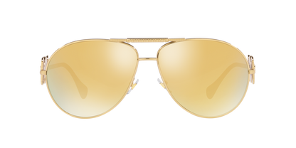 Versace Sunglasses VE2249 10027P 65mm Gold / Brown Mirror Gold Lens