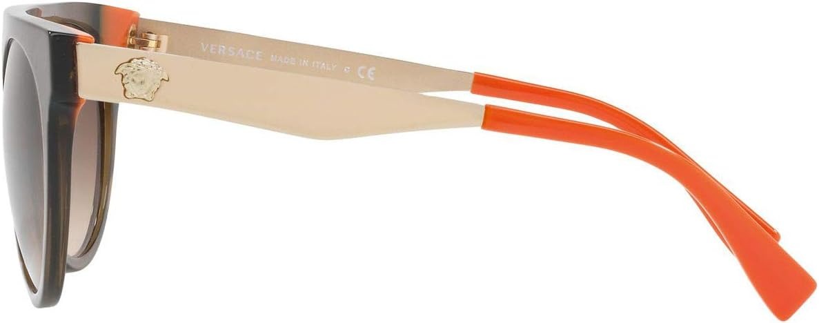 Versace Sunglasses VE4339 523513 55mm Transparent Green -Orange/Brown Gradient
