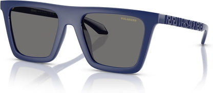 Versace VE4468U 545081 Sunglasses 53mm Blue / Dark Grey Polarized Lens