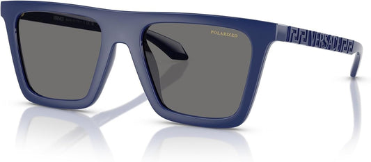 Versace VE4468U 545081 Sunglasses 53mm Blue / Dark Grey Polarized Lens