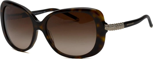 Bvlgari BV8105B 504/13 Sunglasses 59mm Dark Havana / Brown Gradient Lens