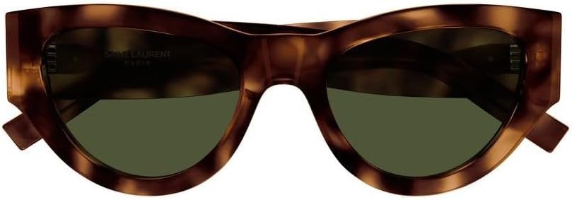 Saint Laurent Sunglasses SL M94 003 53mm Havana / Green Lens