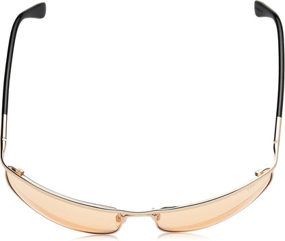 Tom Ford RYDER FT418 28E Sunglasses Rose Gold / Brown Yellow Lens